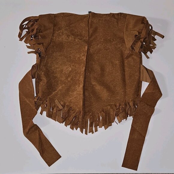 Native American Indian Girl Halloween Costume Girls Small Sz 4-6 (for 3-4 Years) - Picture 9 of 14